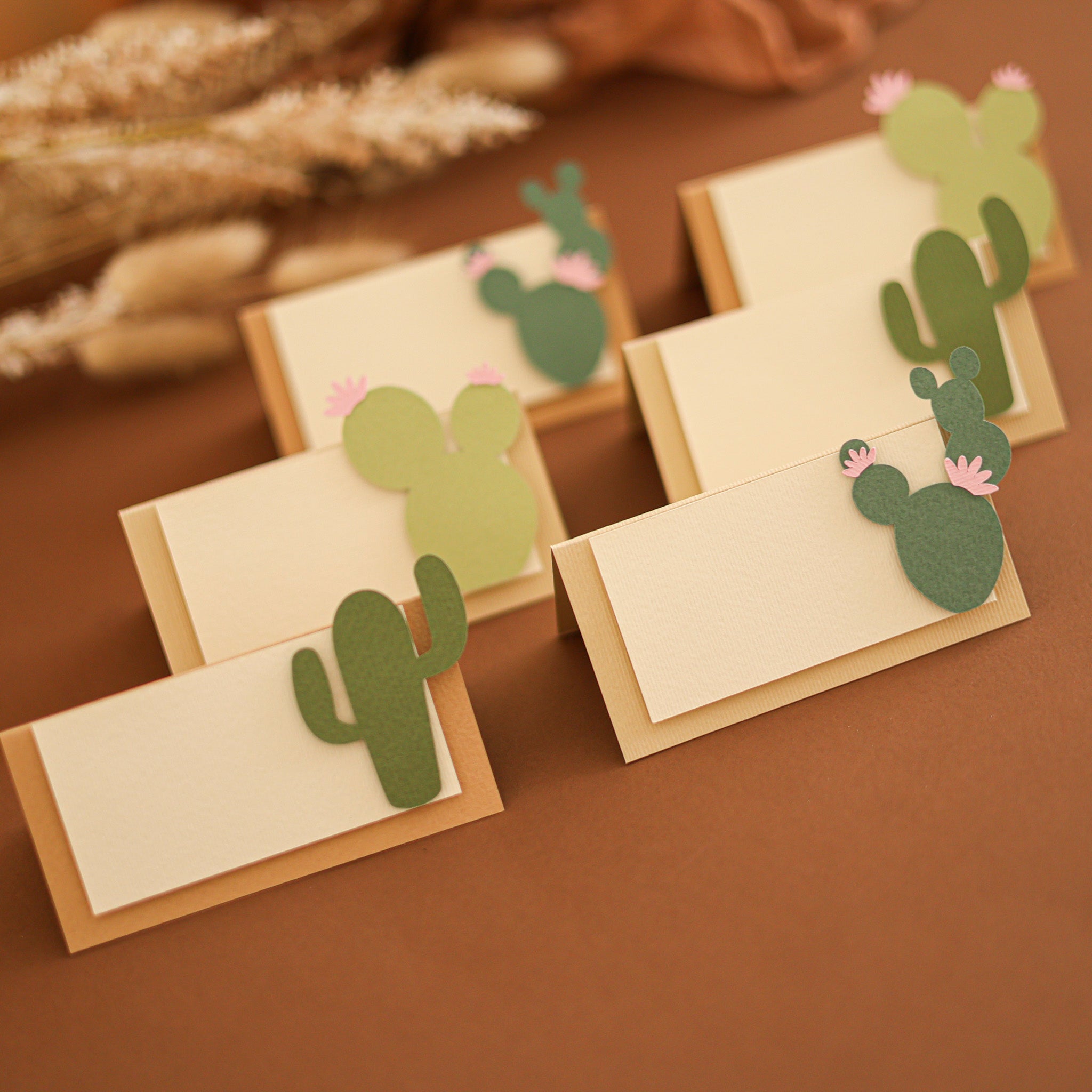 Cactus Name Place Cards - Desert Southwestern Wedding, Baby Shower Decor