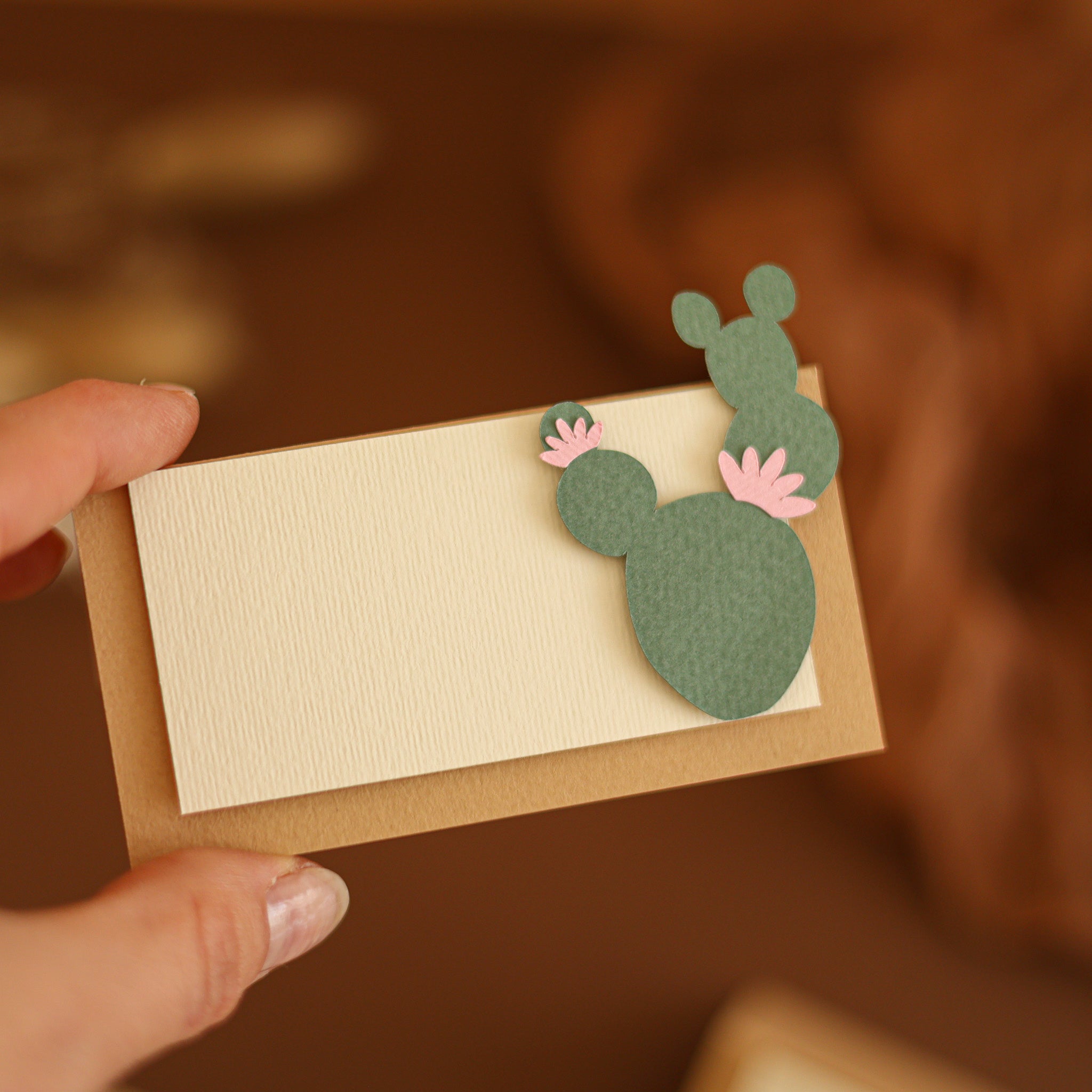 Cactus Name Place Cards - Desert Southwestern Wedding, Baby Shower Decor
