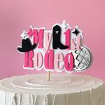 Girl Cowboy Rodeo Cake Topper Cowboy Rodeo Girl 1st Birthday My First Pink Rodeo Wild West Party Cowboy themed My 1st Rodeo Party