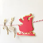 HO-HO-HO Banner - Classic Christmas Holiday Decor & Garland