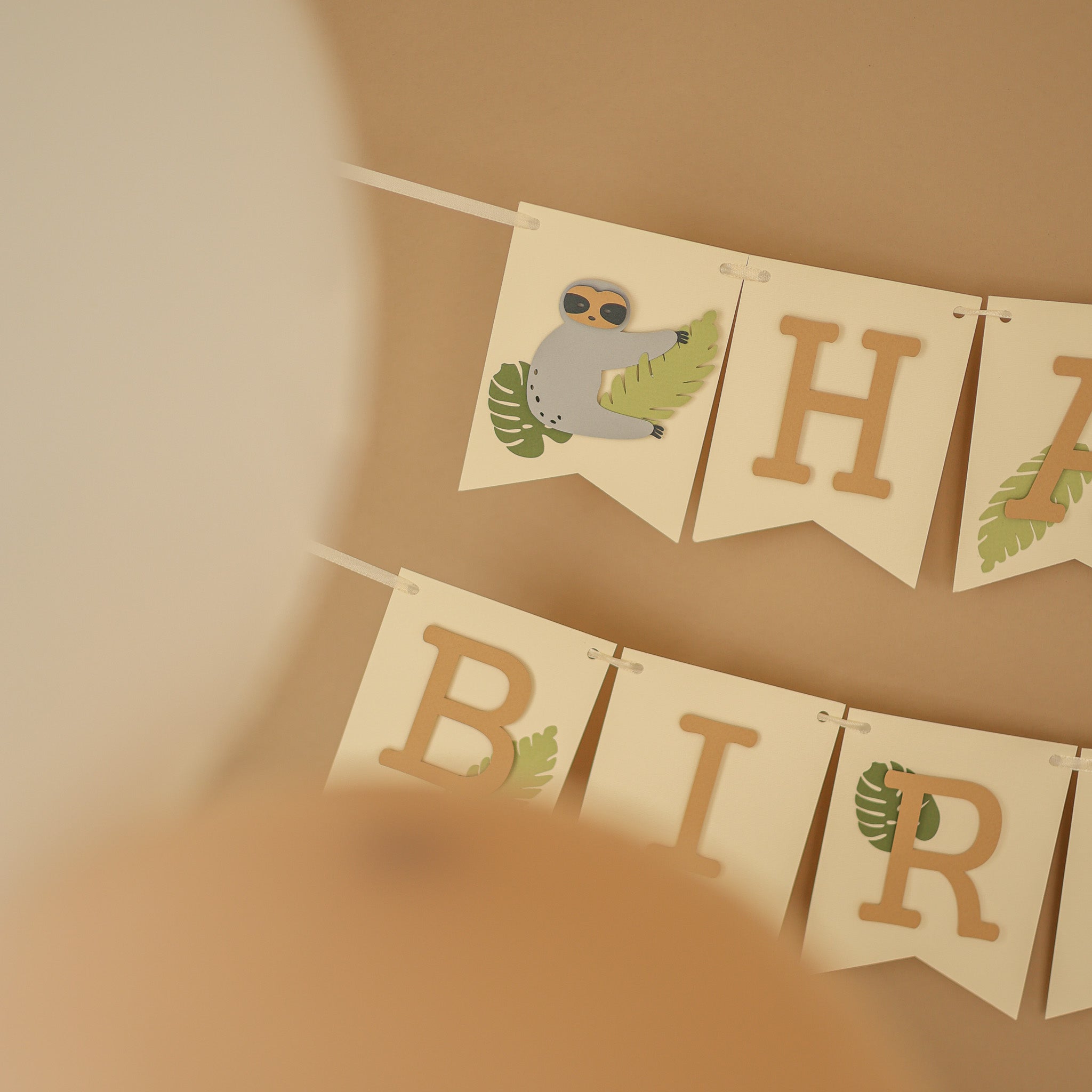 Sloth Banner, Boy 1st Birthday Decor, One Banner, Lets Hang Out