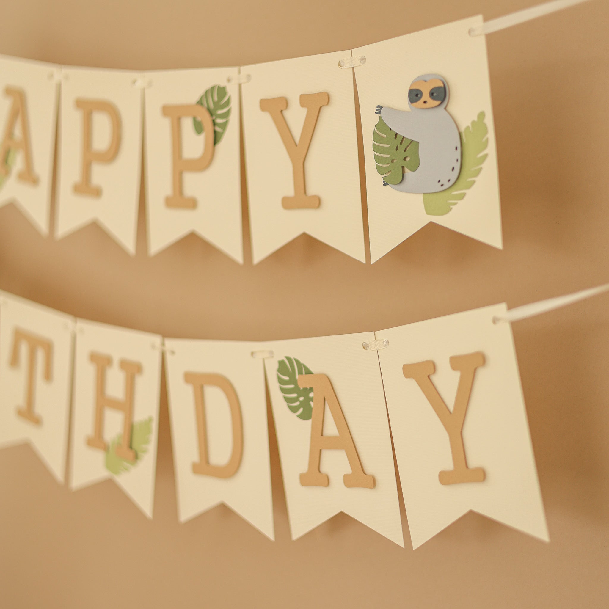 Sloth Banner, Boy 1st Birthday Decor, One Banner, Lets Hang Out