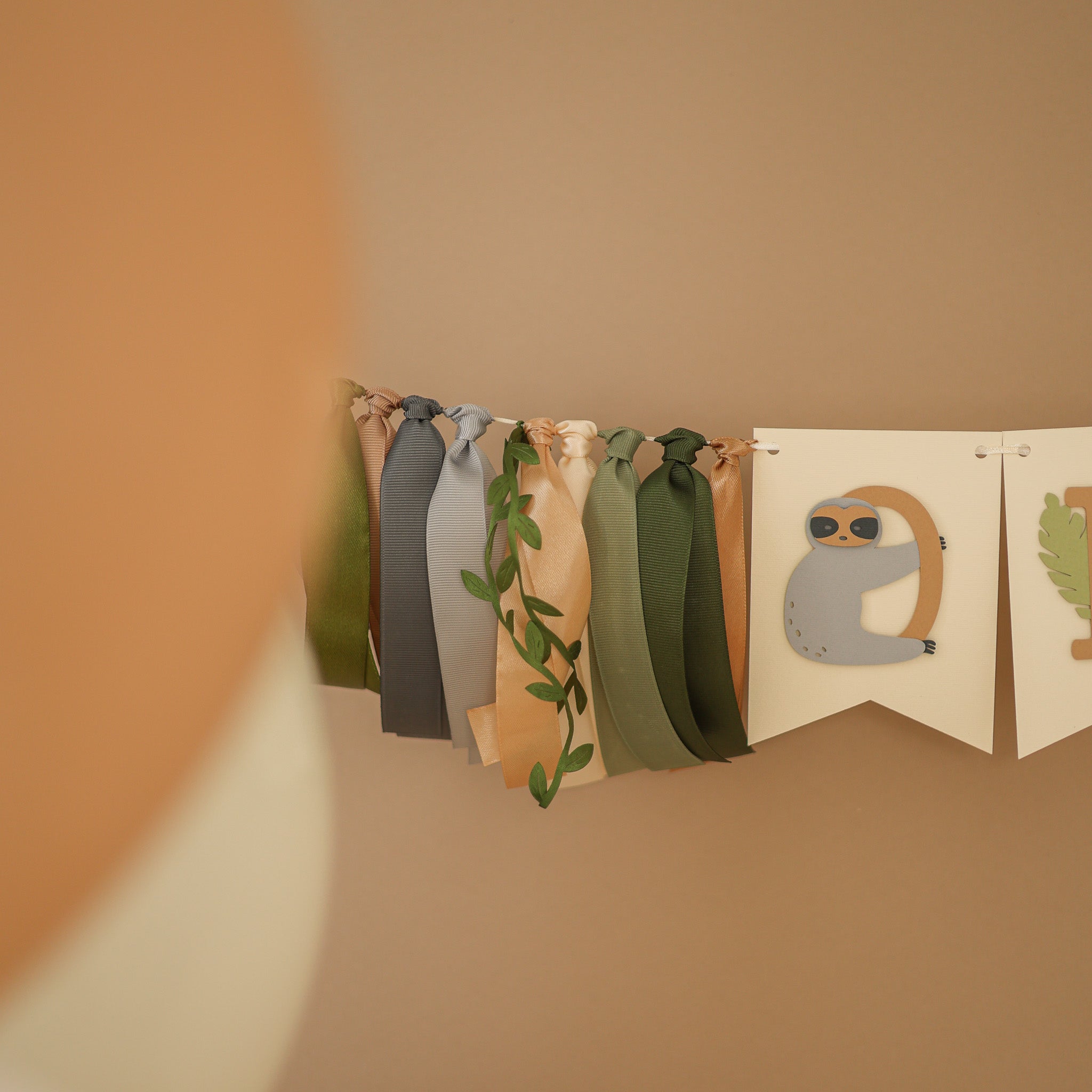 Sloth Highchair Banner, Boy 1st Birthday Decor, One Banner