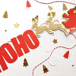 HO-HO-HO Banner - Classic Christmas Holiday Decor & Garland