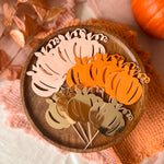 Autumn Pumpkin Cupcake Toppers Fall Pumpkin Baby Shower