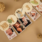 sloth first birthday photo banner, sloth monthly photo garland, baby's first year sloth banner, sloth milestone banner