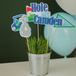 Hole in One Golf Birthday Centerpiece Kit - Sports Party Decor