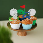 Golf Cupcake Toppers – Hole in One Birthday, Retirement, & Masters "Par-Tee" Decorations