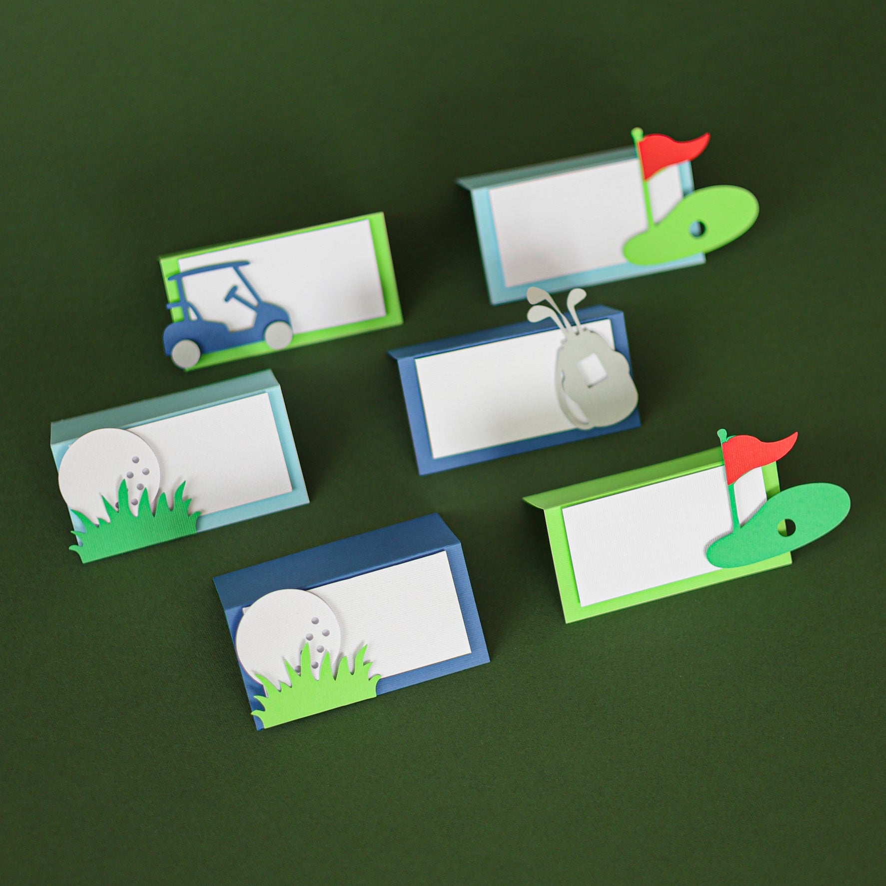 Golf Place Cards - Hole in One Birthday Party Food Labels