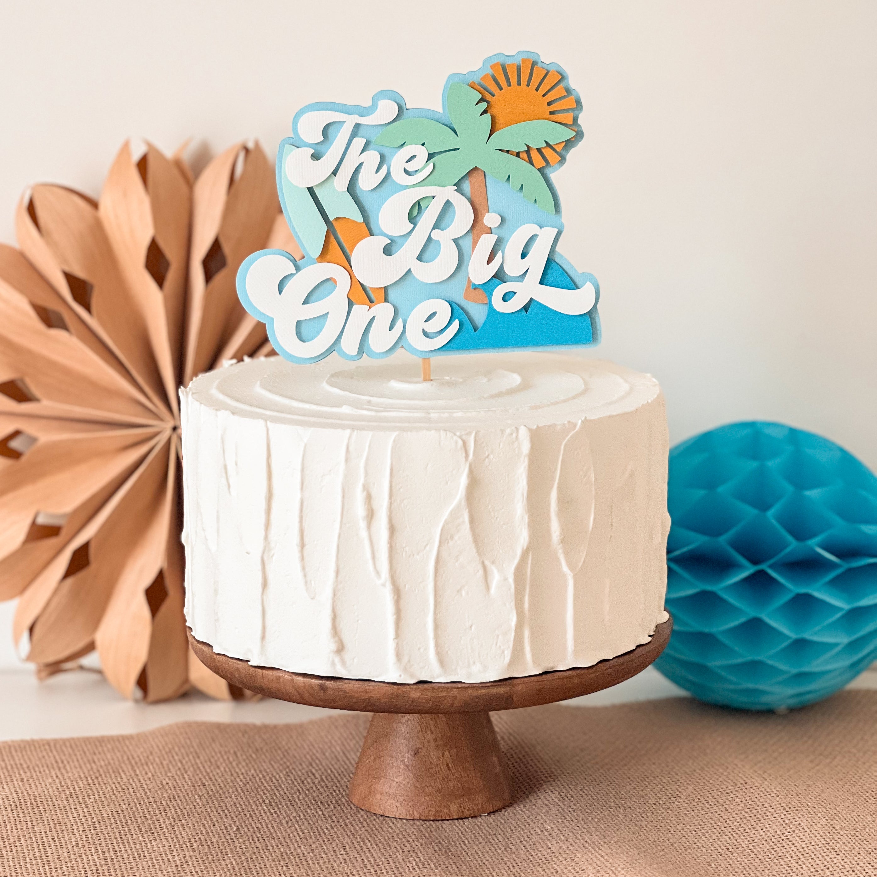 The Big One Surf Cake Topper