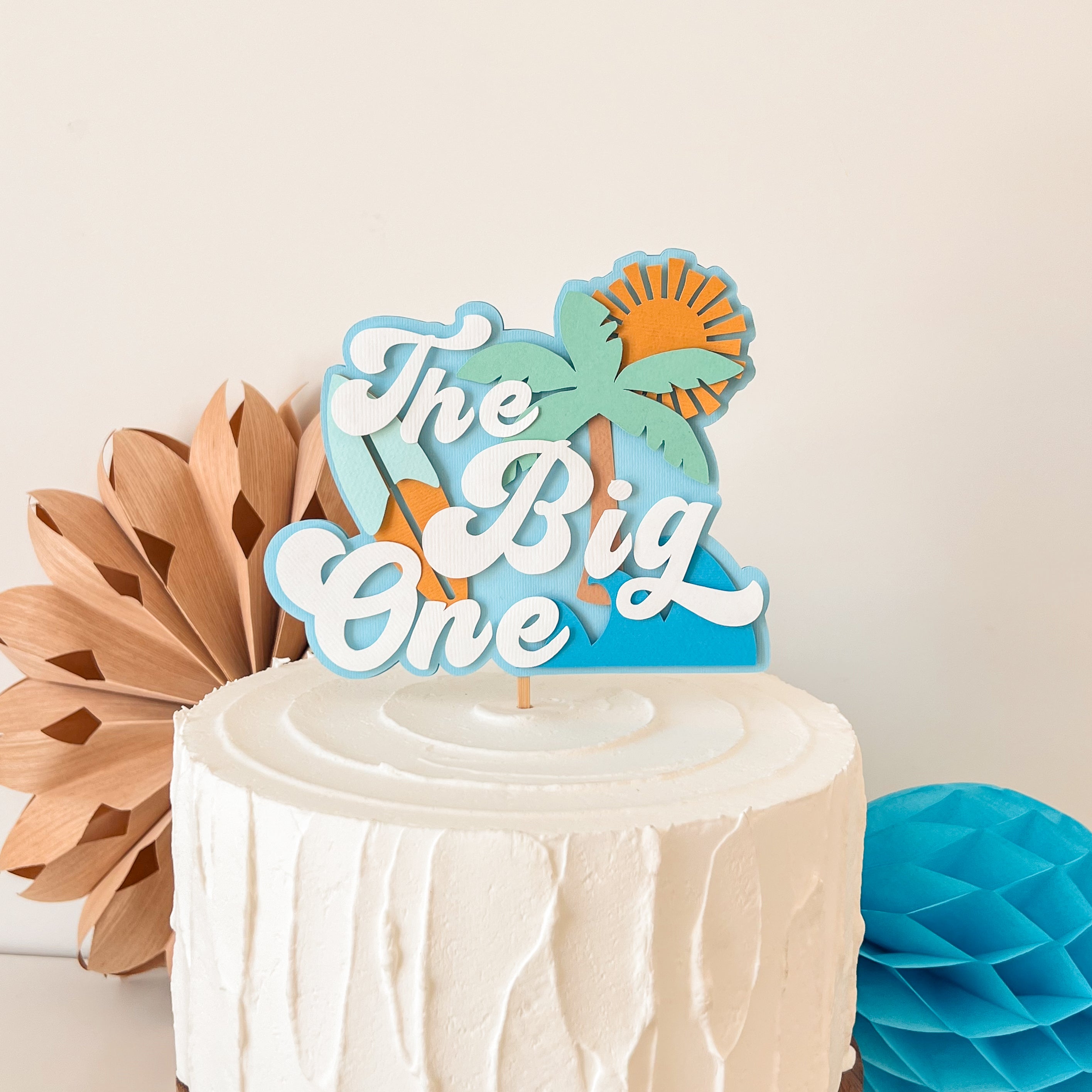 The Big One Surf Cake Topper