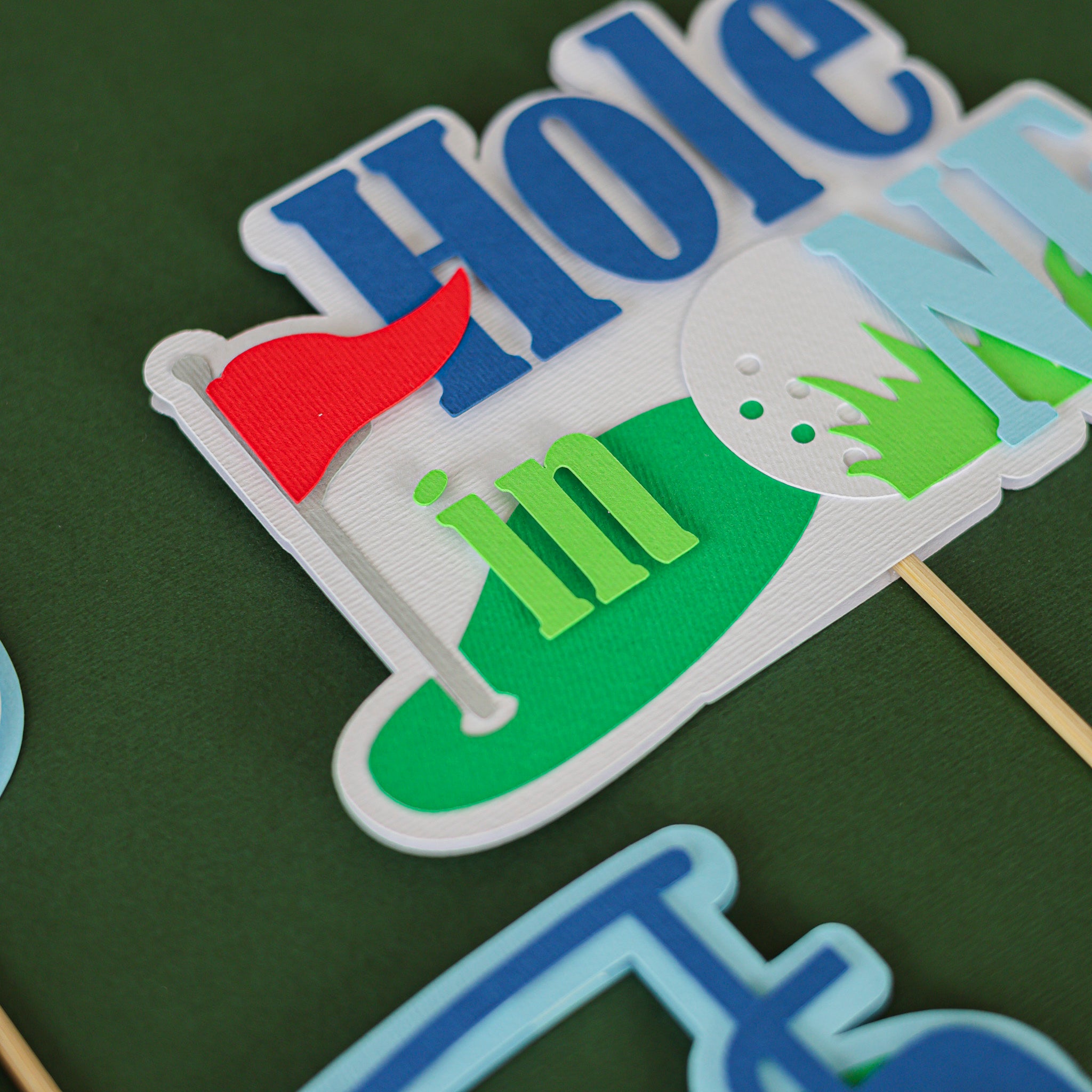 Hole in One Golf Birthday Centerpiece Kit - Sports Party Decor