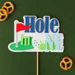 Hole in One Cake Topper - Golf 1st Birthday Party Decoration