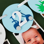 Hole in One Monthly Photo Banner - Golf Birthday Decoration