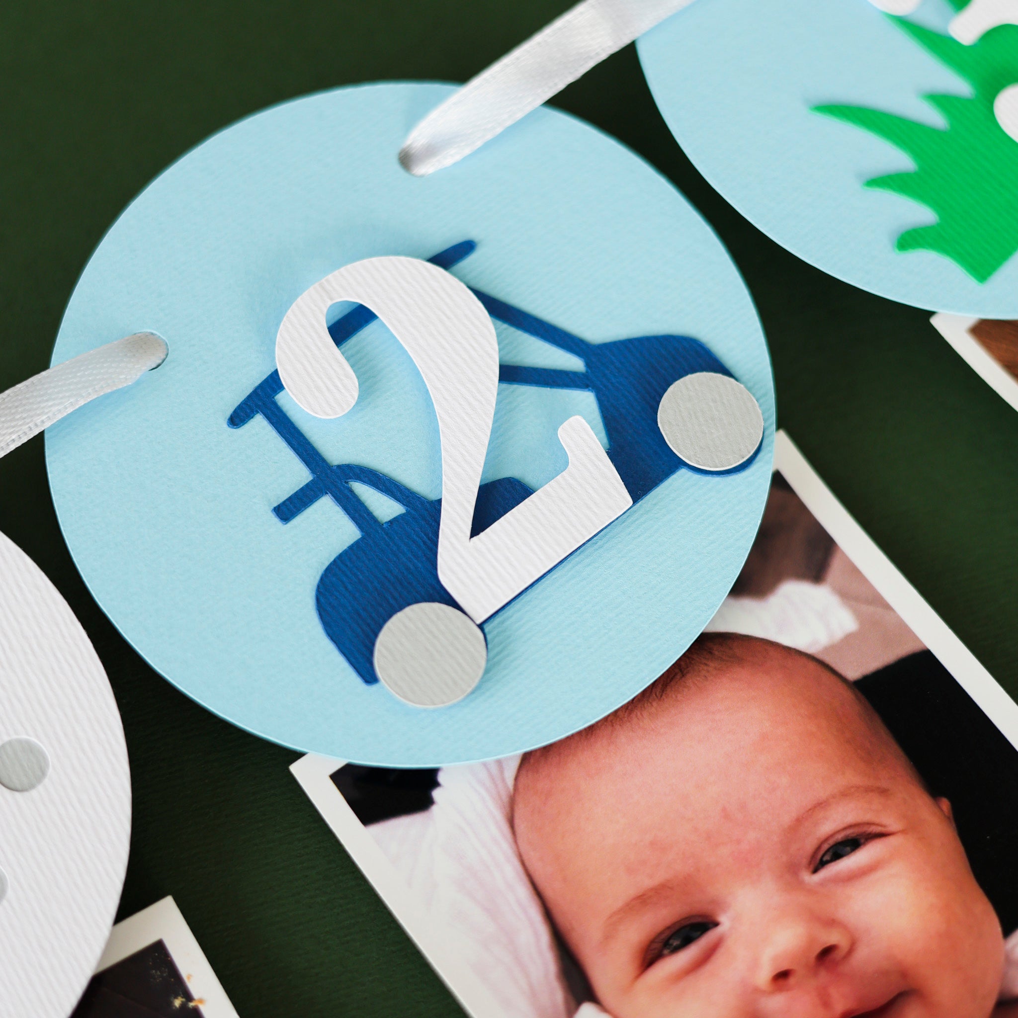 Hole in One Monthly Photo Banner - Golf Birthday Decoration