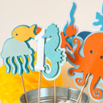 Under the Sea Centerpieces Ocean theme Ocean Animals Birthday party