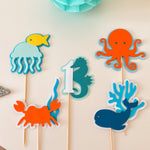 Under the Sea Centerpieces Ocean theme Ocean Animals Birthday party