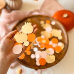 Autumn Pumpkin Paper Confetti Thanksgiving Table Decorations