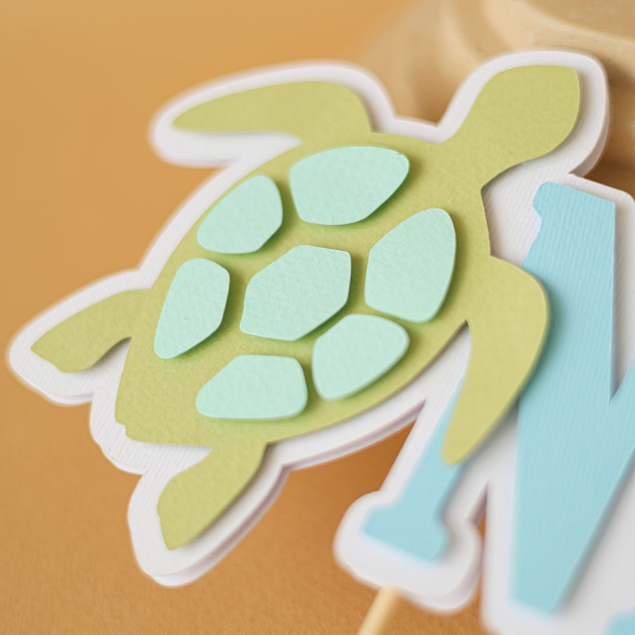 Turtle One Cake Topper, Ocean First Birthday Decorations, Under the Sea Party