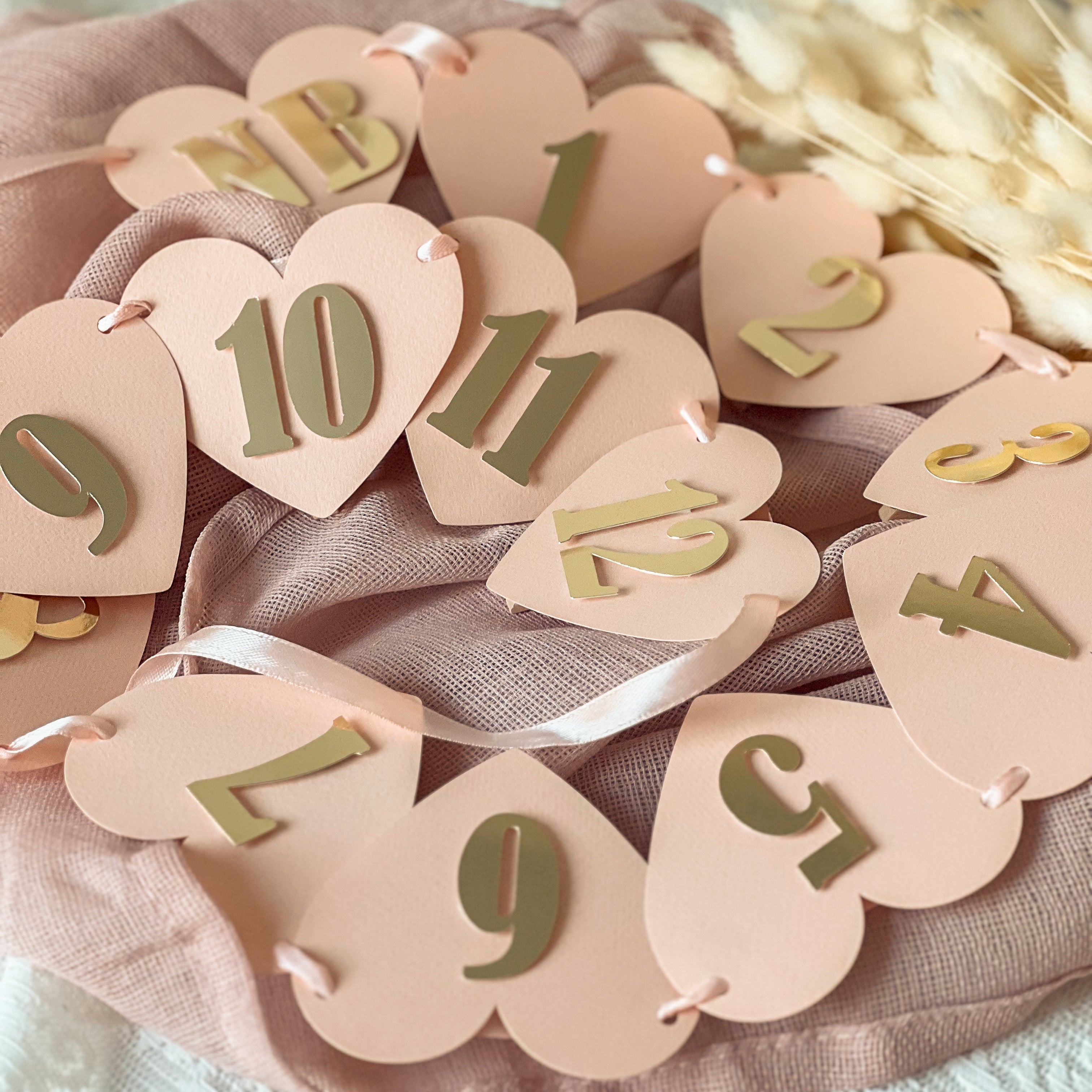 12 Month Photo Banner Blush Gold Girl First Birthday Decorations 