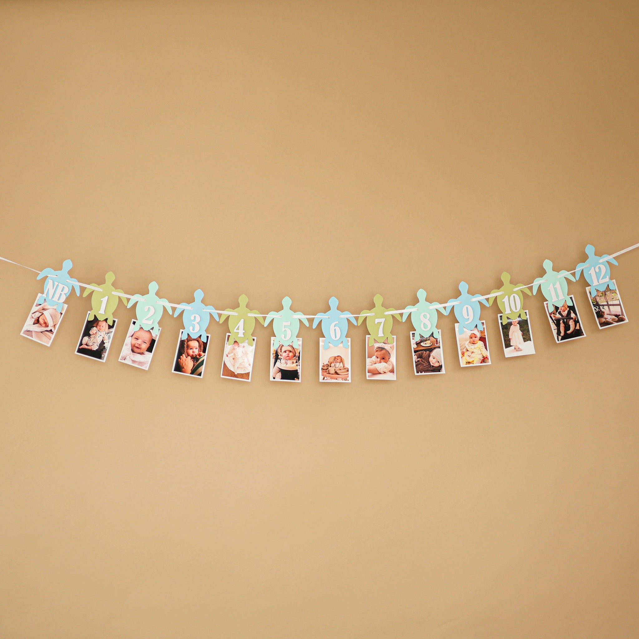 Baby milestone banner, Sea Turtle 1st Birthday Decorations, Under the Sea Party Supplies