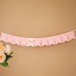 Pink Bow Welcome Baby Banner