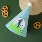 Golf Hole in One 1st Birthday Hat | Boy Party Decoration & Smash Cake
