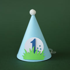 Golf Hole in One 1st Birthday Hat | Boy Party Decoration & Smash Cake