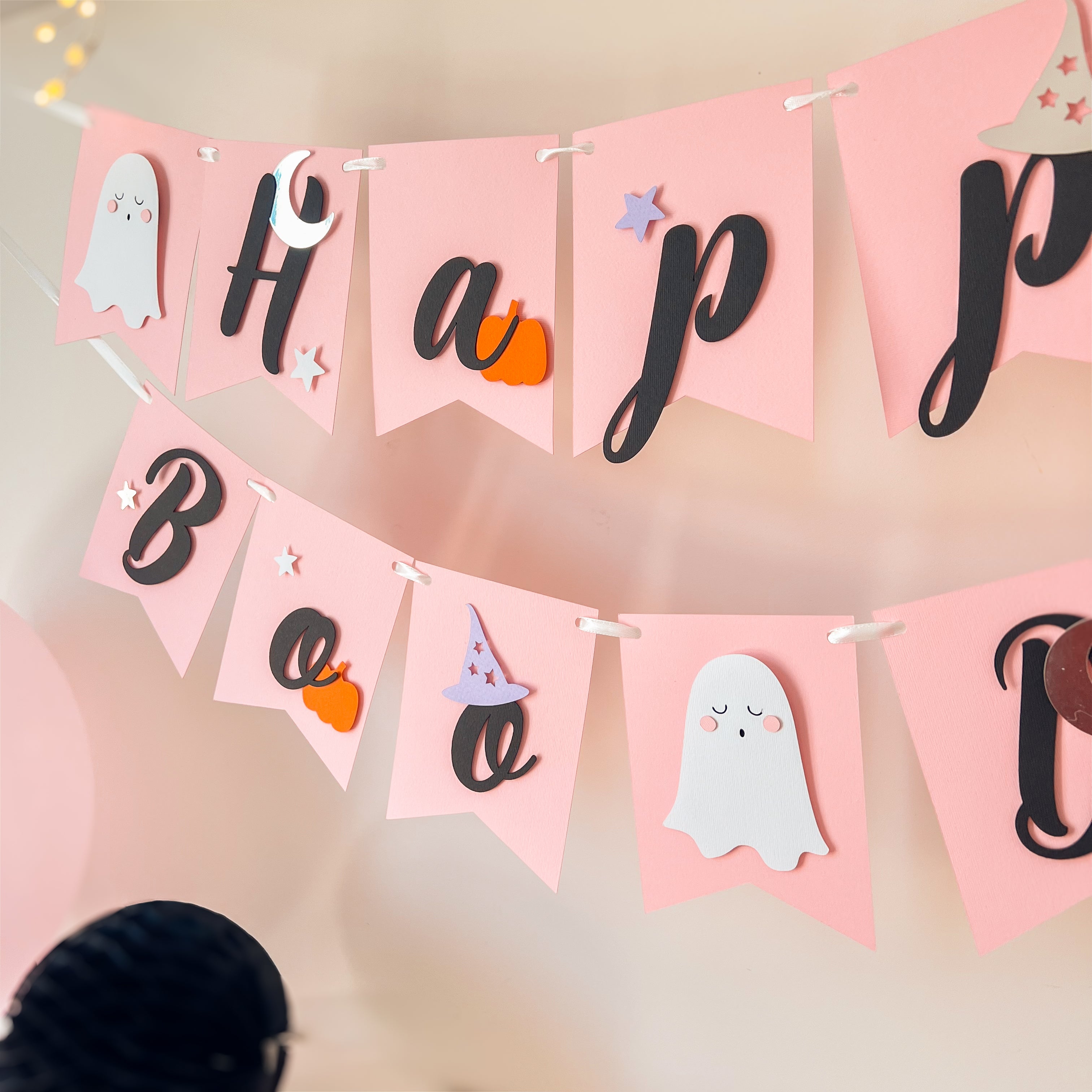 Little Boo First Birthday Banner Halloween Theme Party