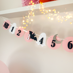 Little Boo 12 Month Photo Banner Halloween 1st Birthday  Ghost Theme