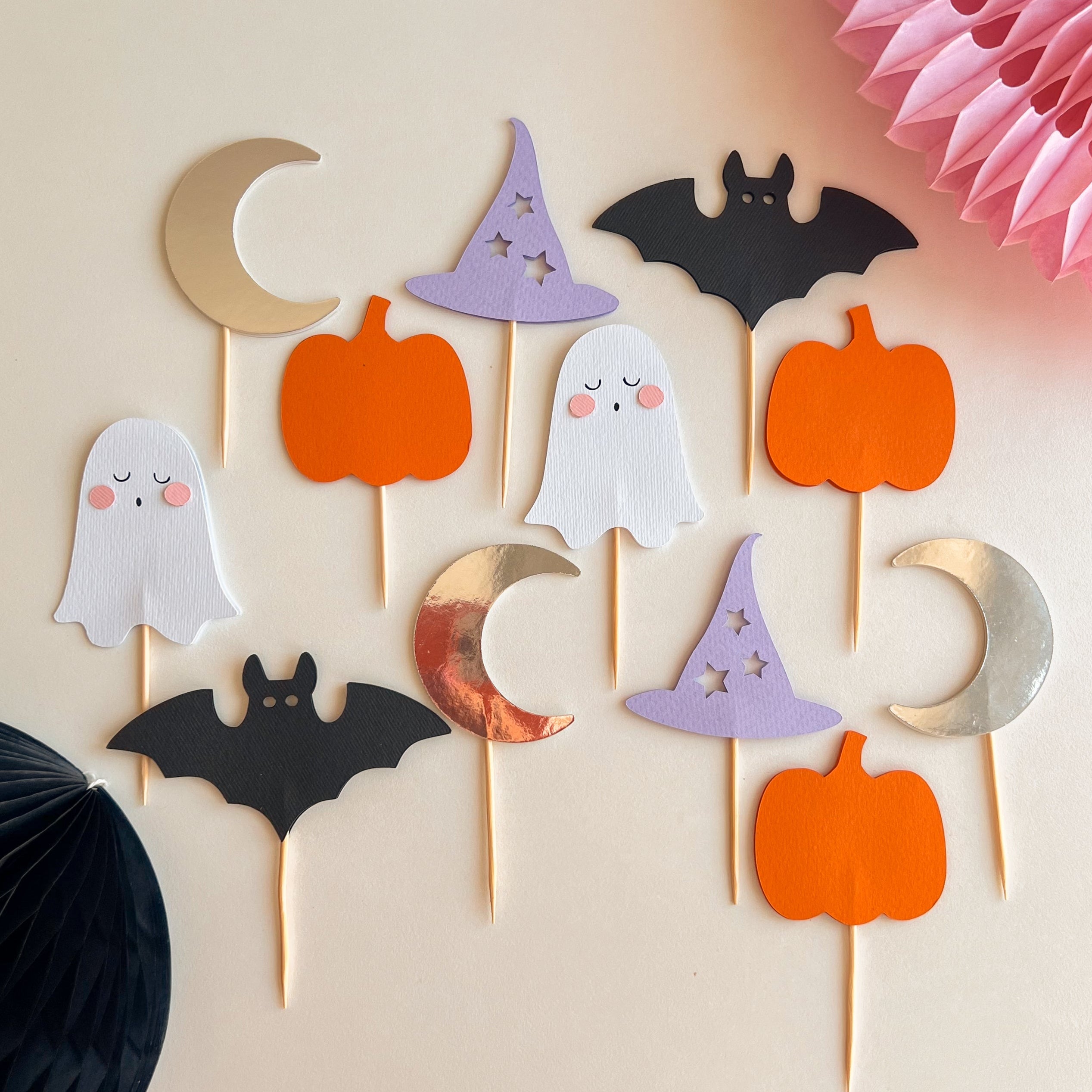 Little Boo Cupcake Toppers Spooky One Halloween Decor Boo I'm Two 