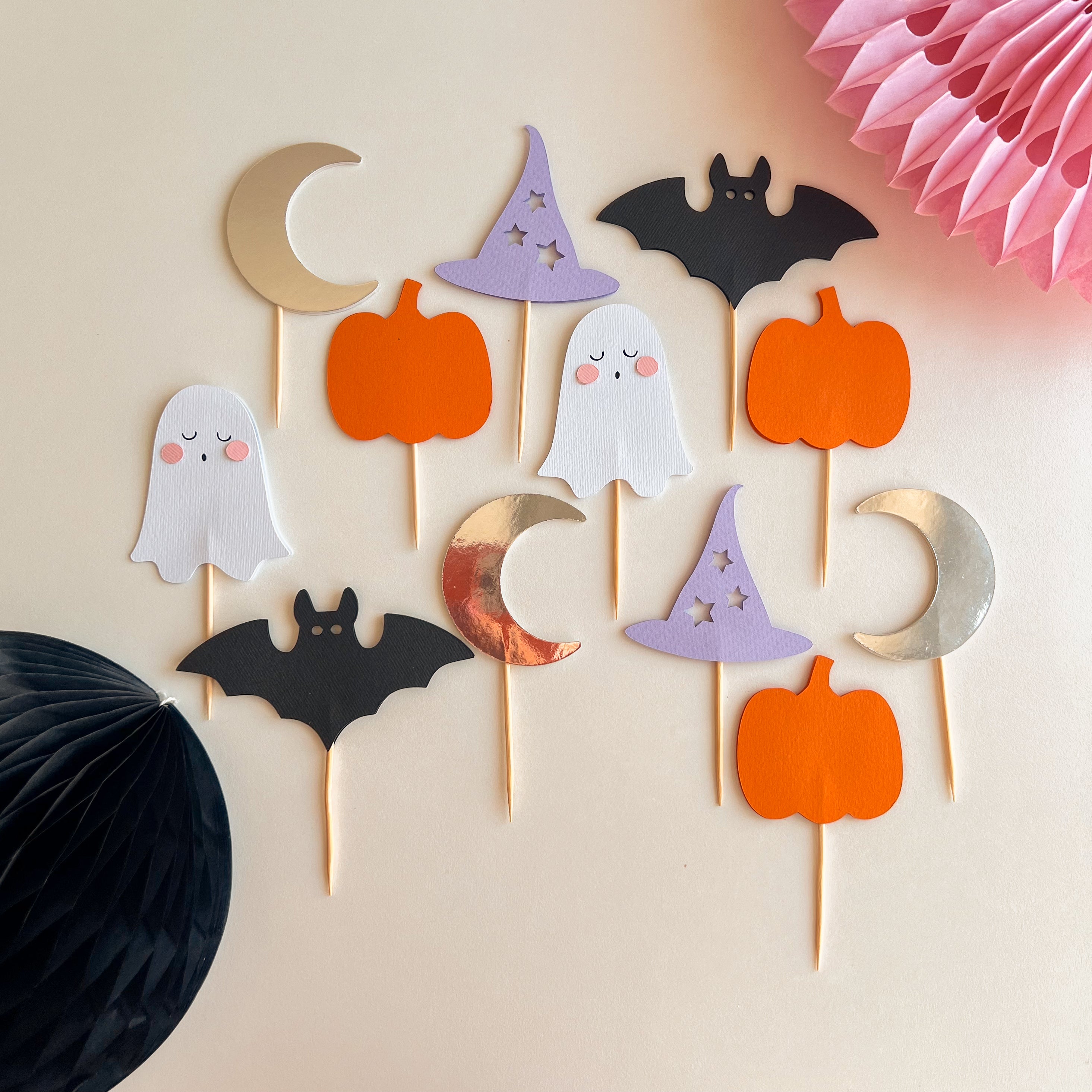 Little Boo Cupcake Toppers Spooky One Halloween Decor Boo I'm Two 