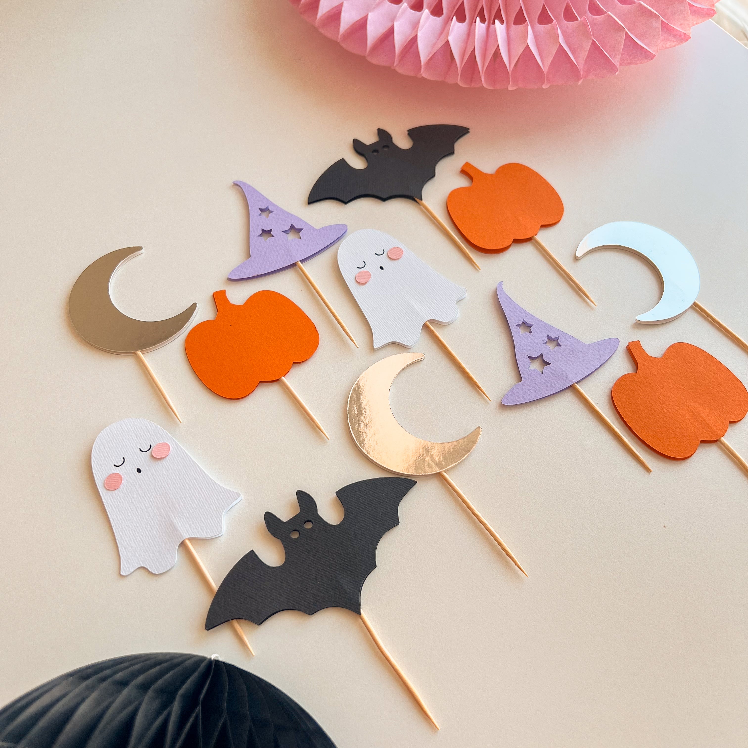 Little Boo Cupcake Toppers Spooky One Halloween Decor Boo I'm Two 