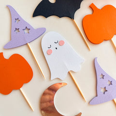 Little Boo Cupcake Toppers Spooky One Halloween Decor Boo I'm Two 