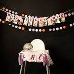 Halloween Garland Spooky One Birthday, Little Boo is One, First Boo Day Decorations