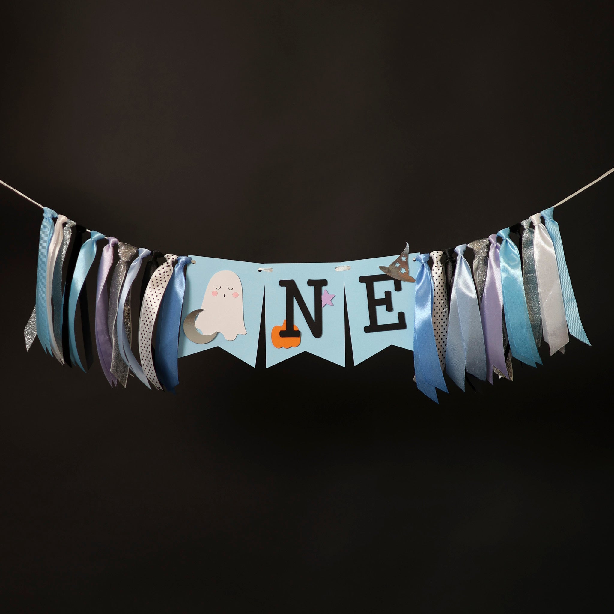 Boy Halloween Highchair Banner, Spooky One Birthday, Little Boo is One, First Boo Day Decorations