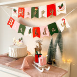 Xmas Birthday Banner Oh What Fun Theme Party Decorations Christmas Holiday Birthday Winter Girl 1st Birthday Party Oh What Fun it is to be One Sleigh themed Birthday Party