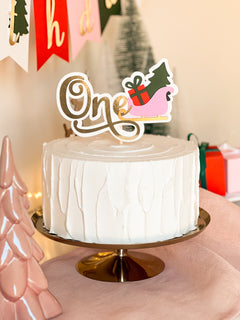 Winter Onederland Cake Topper Christmas Holiday Birthday Winter Onederland Oh What Fun it is to be One party