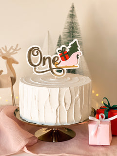 Winter Onederland Cake Topper Christmas Holiday Birthday Winter Onederland Oh What Fun it is to be One party
