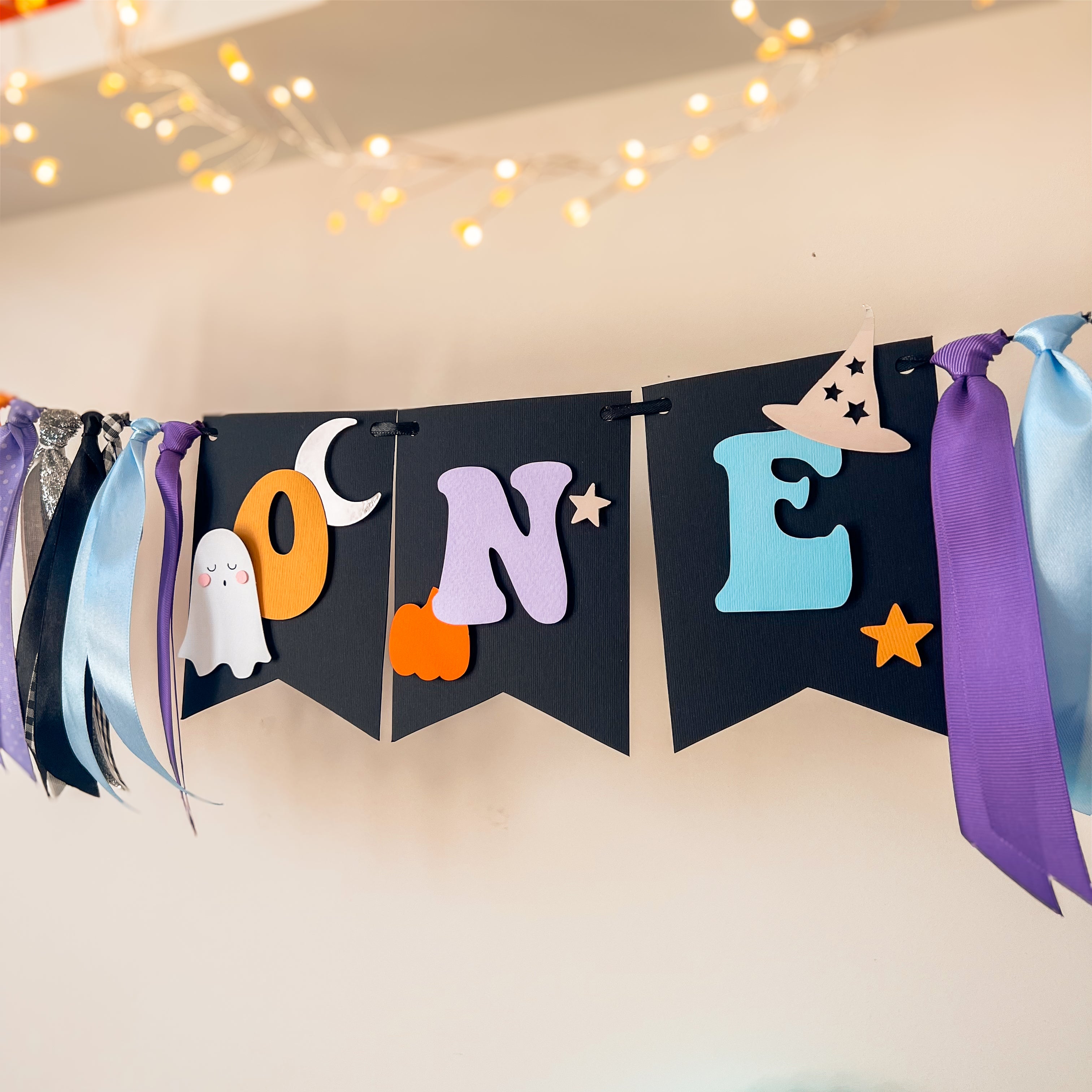 Halloween Highchair Banner, Spooky One Birthday, Little Boo is One, First Boo Day Decorations