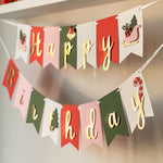 Xmas Birthday Banner Oh What Fun Theme Party Decorations Christmas Holiday Birthday Winter Girl 1st Birthday Party Oh What Fun it is to be One Sleigh themed Birthday Party