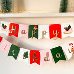 Xmas Birthday Banner Oh What Fun Theme Party Decorations Christmas Holiday Birthday Winter Girl 1st Birthday Party Oh What Fun it is to be One Sleigh themed Birthday Party