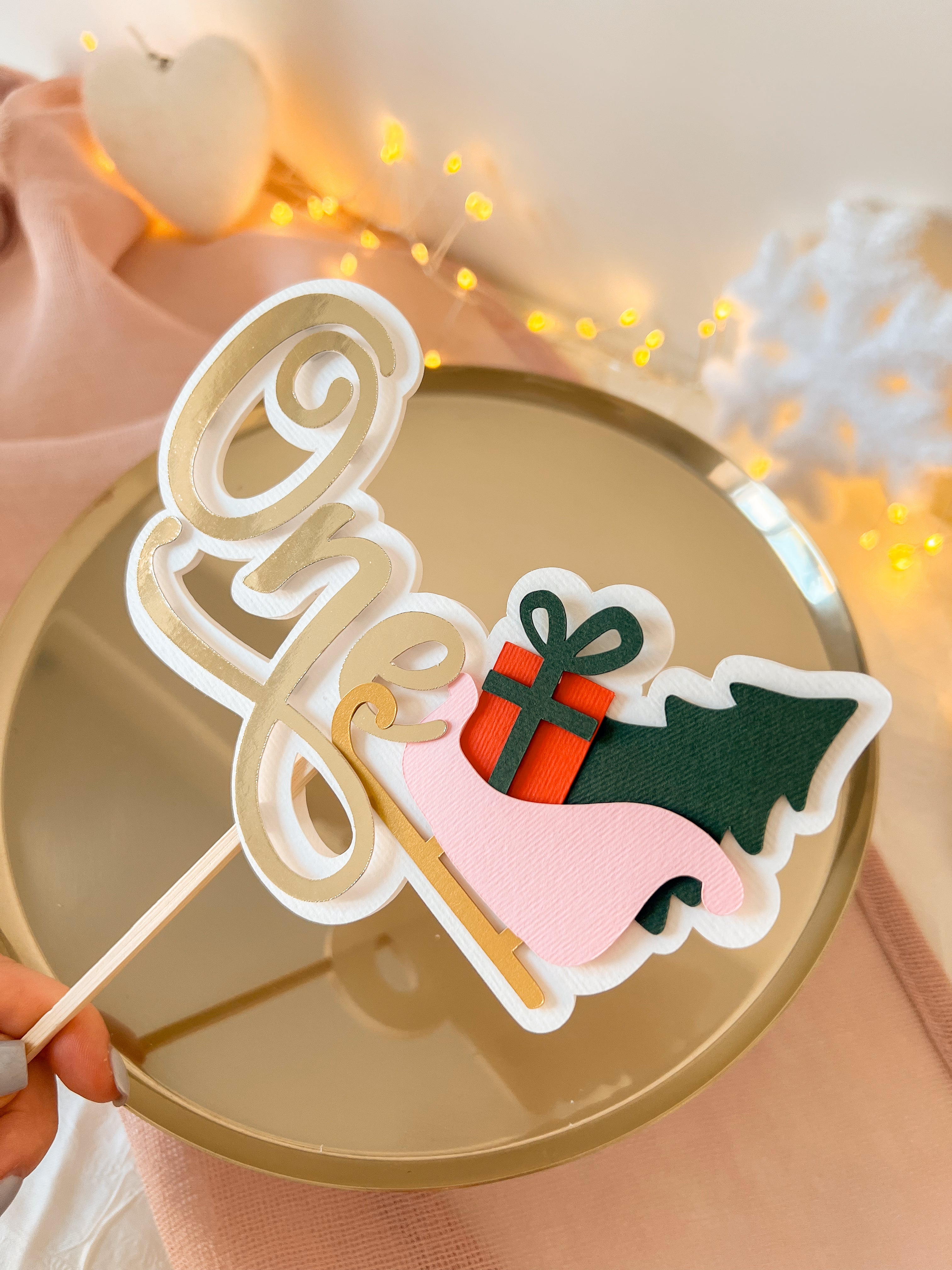 Winter Onederland Cake Topper Christmas Holiday Birthday Winter Onederland Oh What Fun it is to be One party