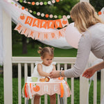 First birthday Little Cutie banner, orange citrus party decor, baby 1st birthday sign
