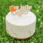 Little Cutie Oh Baby Cake Topper - Clementine Citrus Baby Shower Decor