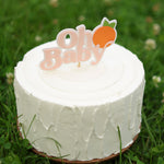 Little Cutie Oh Baby Cake Topper - Clementine Citrus Baby Shower Decor