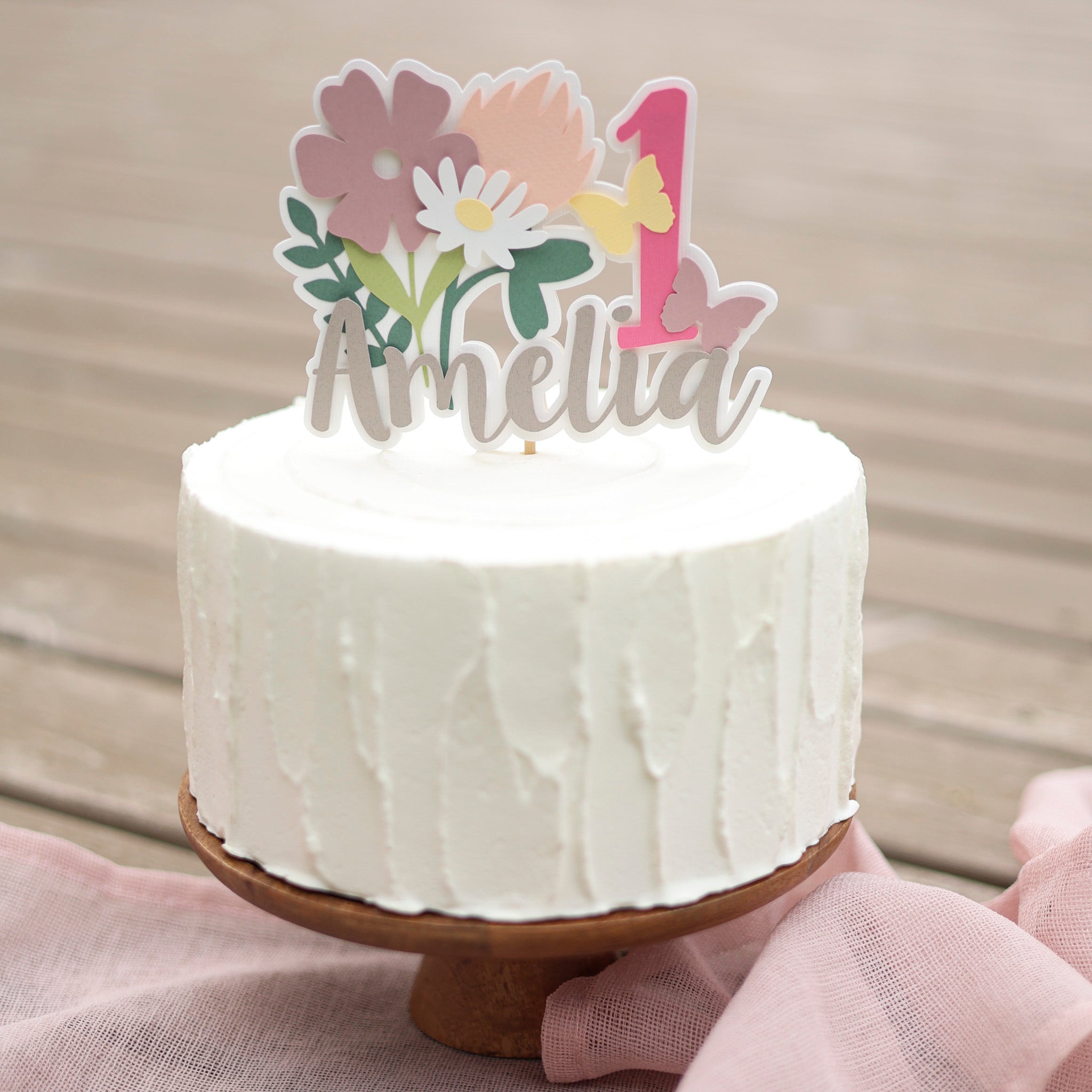Wild Flower Cake Topper Wildflower 1st Birthday Wild and Onederful Garden Party Floral Birthday Summer party 