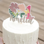 Wild Flower Cake Topper Wildflower 1st Birthday Wild and Onederful Garden Party Floral Birthday Summer party 