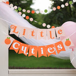 Little Cuties Baby Shower Banner - Orange Clementine Theme