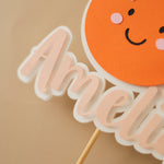 Little Cutie 1st Birthday Cake Topper - Clementine Party Decorations